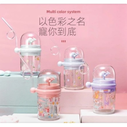 [COD] Botol Minum Anak Air Mancur Karakter dan Motif Lucu, Sedotan BPA FREE 250ml (B819)