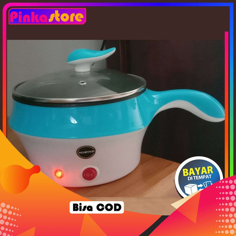 ORI Teflon Serbaguna elektrik listrik praktis masak goreng kukus pemanas steam dual mode power