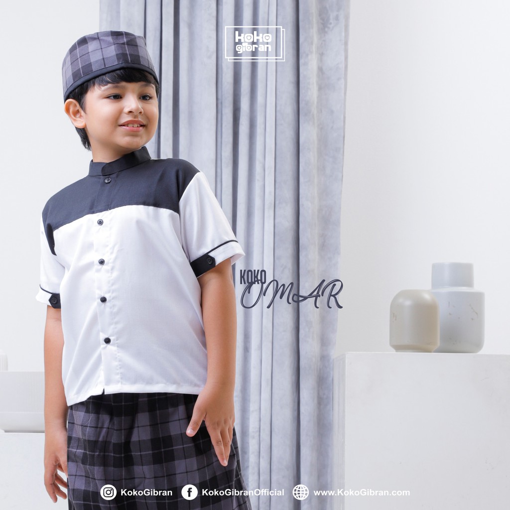 Baju Koko Anak / Baju Koko Anak Adem / Baju Koko Anak Tangan Pendek / Baju Koko Anak Omar