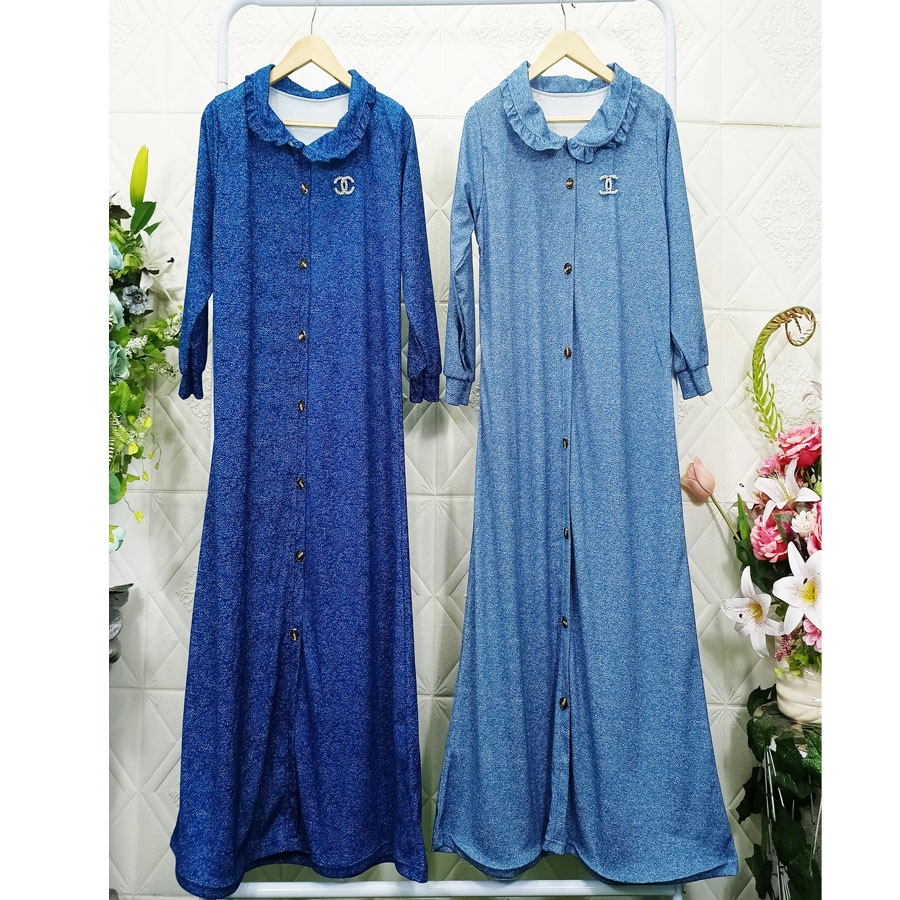 ANGELIA BIRU DRESS GAMIS GL FASHION