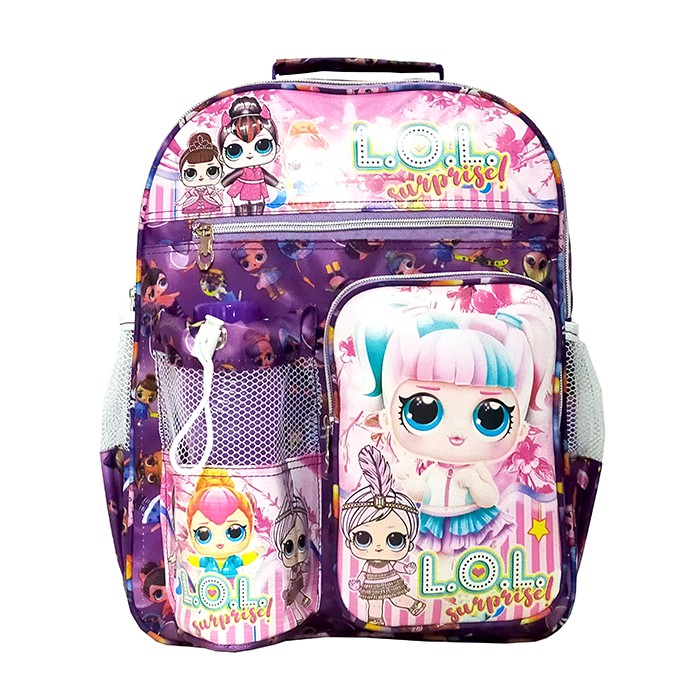 Tas Ransel anak SD karakter LOL free botol