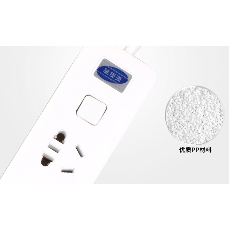 Powerstrip 3 USB Port + 3 Electric Plug dengan LED Indikator