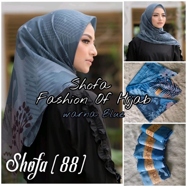 Kerudung denaay original segiempat seri shofa hijab segi empat seragam