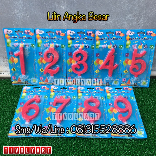 Lilin Ulang Tahun / Lilin Angka Jumbo