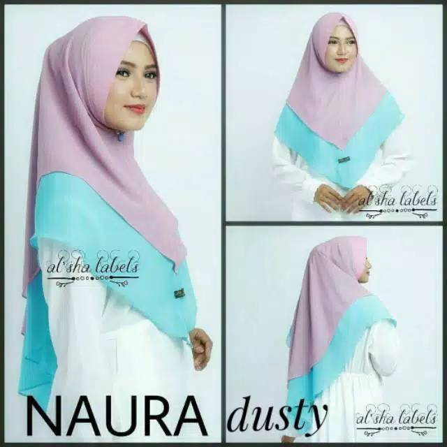 Khimar 2 layer kombi warna // Hijab Syari // Khimar Ceruti