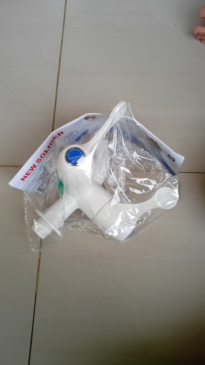 Kran Cabang Plastik Pvc Soligen S9- Keran Air Shower Double Dua Abs Faucet Dual Murah I12