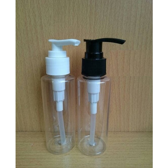 BOTOL PLASTIK RF 100ML BENING TUTUP PUMP / BOTOL BENING 100ML PUMP / BOTOL KOSMETIK ISI ULANG