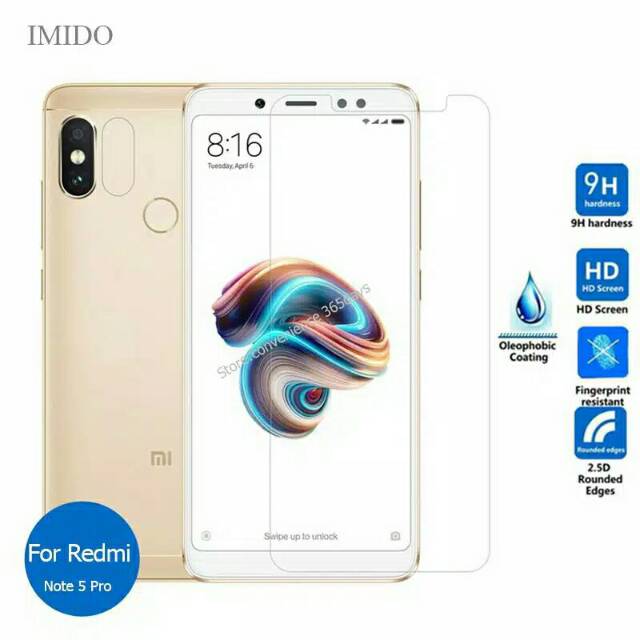 TEMPERED GLASS XIAOMI REDMINOTE 5A 5 PRO 6 PRO