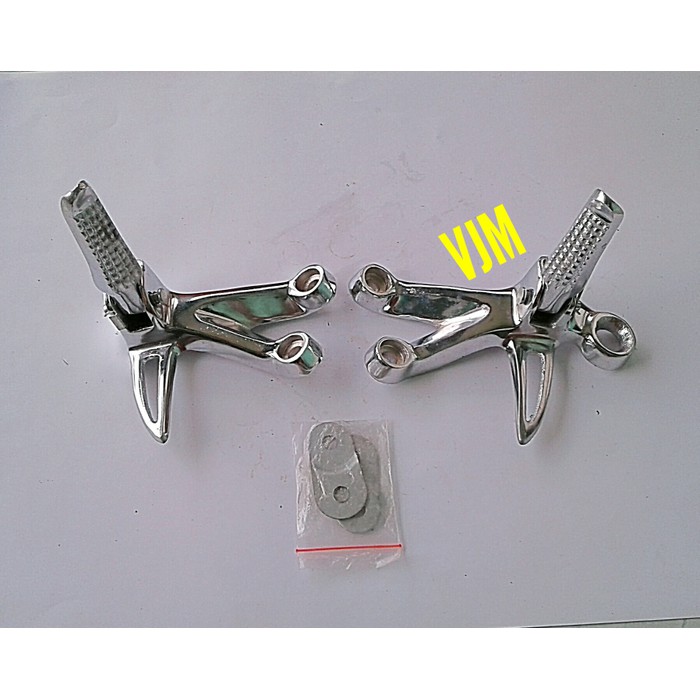 DUDUKAN FOOTSTEP BELAKANG SUZUKI SATRIA FU 150 ( Chrome )