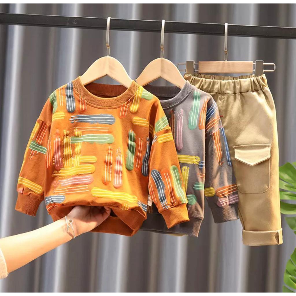 SETELAN SWEATER ANAK SWEATER WARNI 1-5 TAHUN SETELAN SWEATER CELANA PANJANG BABYTERRY ANAK SWEATER ANAK ANAK SETELAN SWEATER ANAK LAKI LAKI SWEATER ANAK LAKI LAKI SWEATER ANAK PEREMPUAN