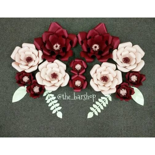 

Paper flower dekorasi bunga kertas 15