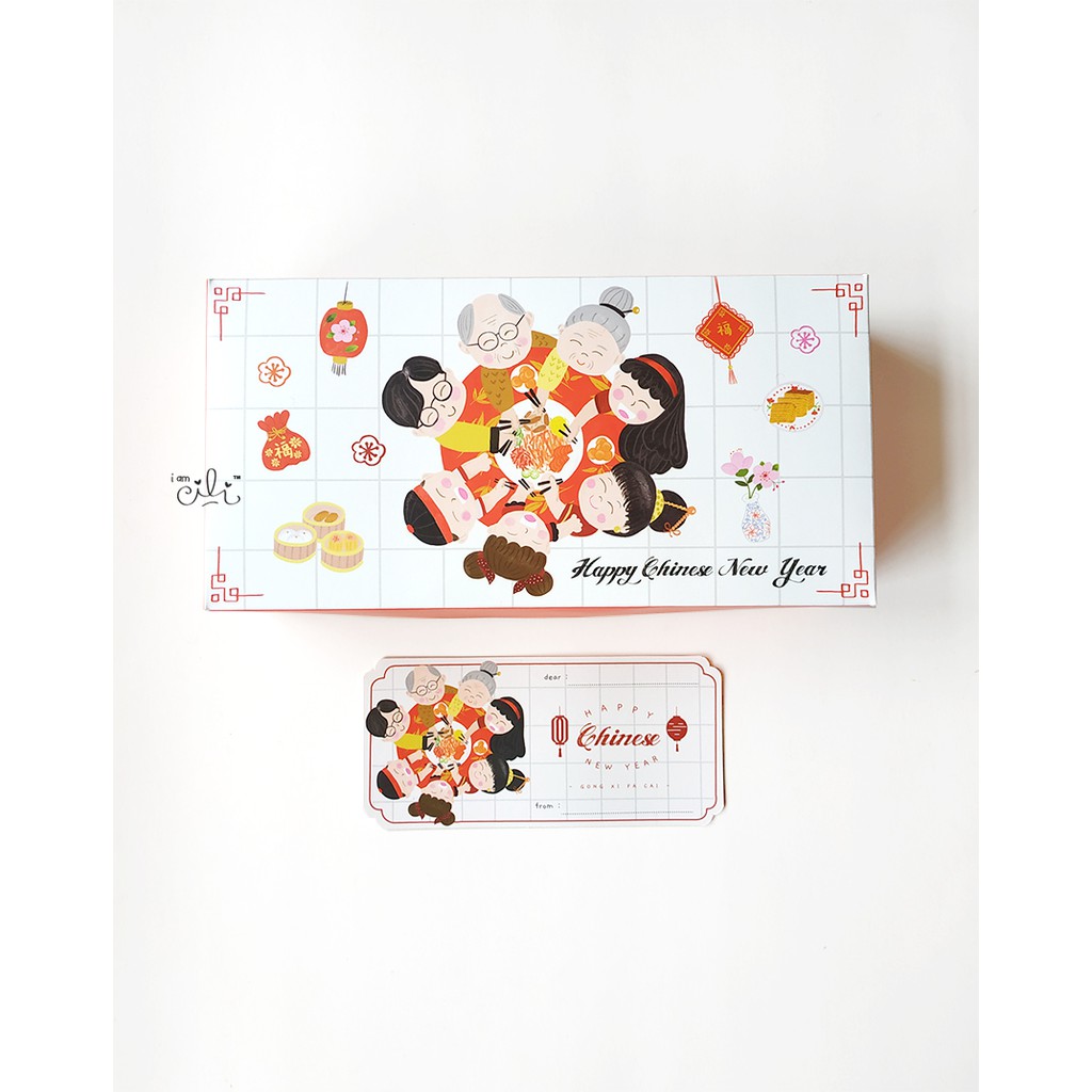 

(BOX.YUSHENG) box bolu gulung /toples 250gr iamcili cny imlek sincia