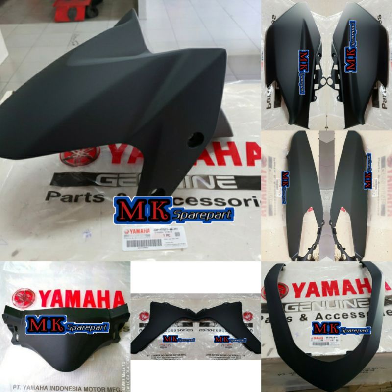 PAKET FULL SET BODY HALUS NMAX, N MAX OLD HITAM DOFF 2016-2019 ASLI YAMAHA