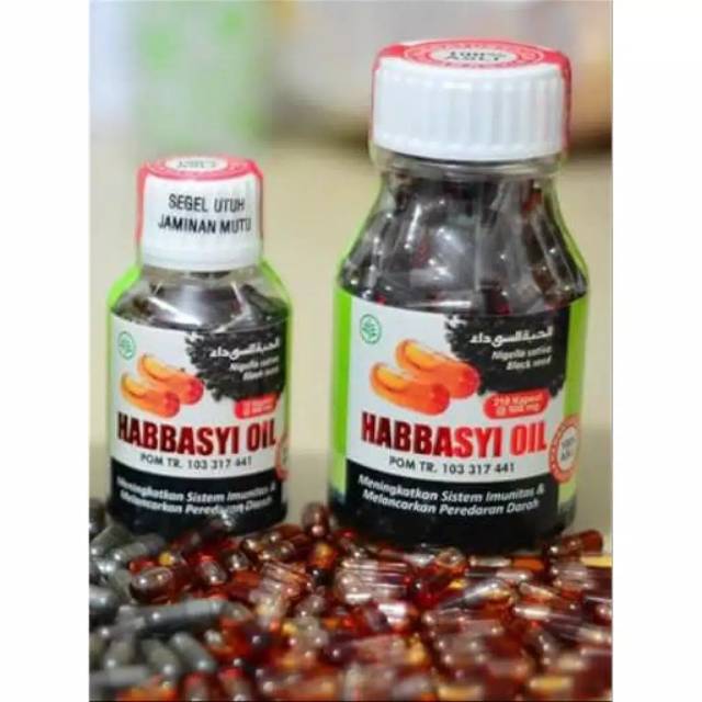 Habbasyi Oil 75 Kapsul 210 Kapsul Minyak Habbatussauda Jinten Hitam BPOM IMUNITAS TUBUH