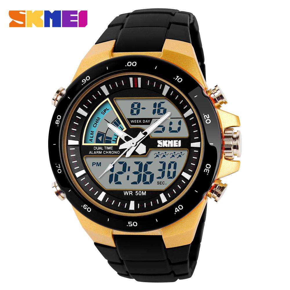 SKMEI 1016 ORIGINAL Jam Tangan Pria SKMEI Dualtime Analog Digital