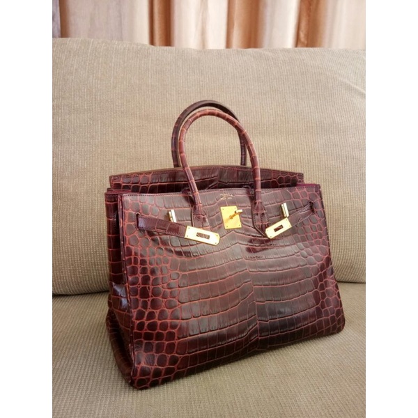 PRELOVED BAG HERMES BIRKIN 35 CROCO
