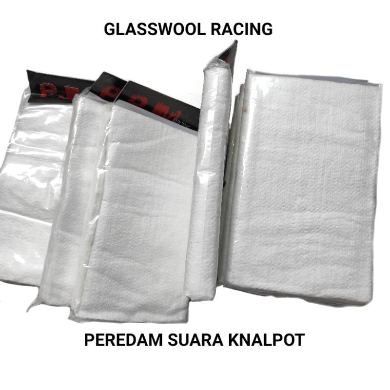 X106 | Glasswool Filter Saringan Serat Busa Knalpot Racing Standar Gaspul Gaswool Glaswool Motor