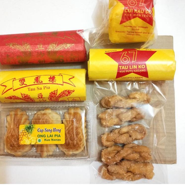 

【BIG SALE】 Tau sa pia Bakpia / Ong lai pia Kue nanas / Cui Kau So Kue Mentega / Tau lin ko / So a ko