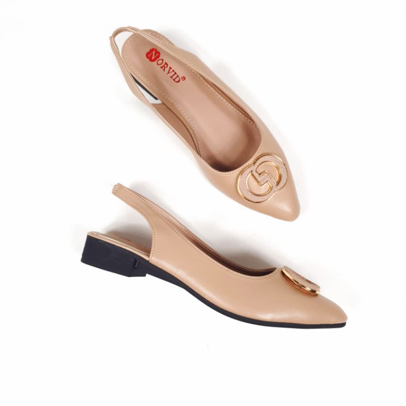 Norvid Flat Shoes Sling Back 819-A305