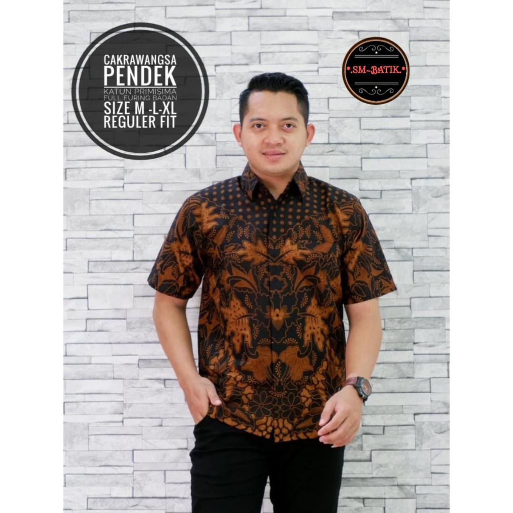 CAKRAWANGSA SM BATIKSOLOAMANAH KEMEJA BAJU BATIK PRIA SOLO LENGAN PENDEK PANJANG LAPIS FURING ATASAN BATIK PREMIUM MODERN KATUN HALUS SAUJANA PARANG BIRU WIJOYOKUSUMO PEKSI WOBOWO NAYARA BIANTARA PARANG LINTANG GUNANDRO PEKSI MERAH PEKSI WIBOWO WAYANG KLA