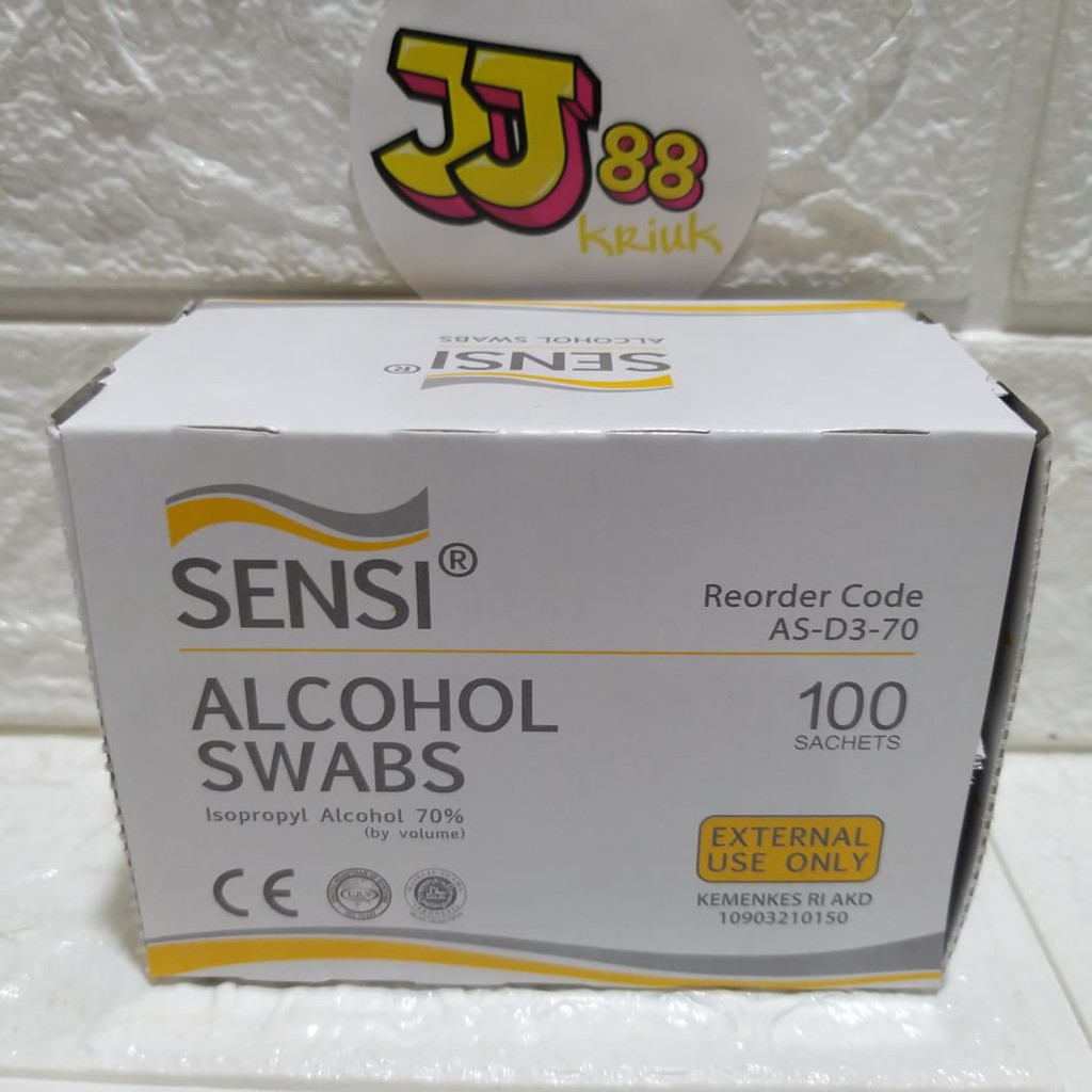 Alkohol Swab Sensi / Tissu Alkohol/Kapas Alkohol
