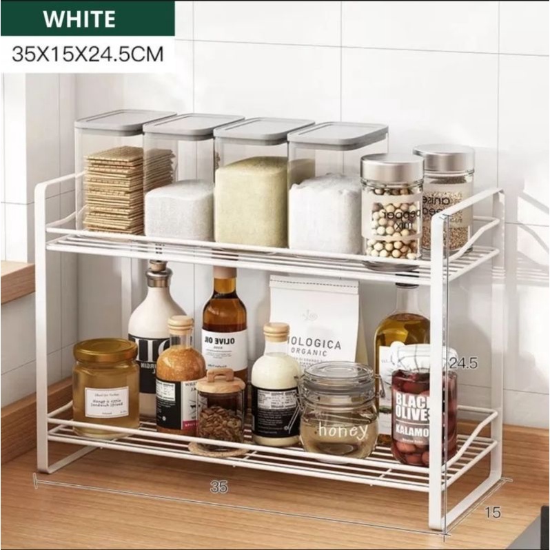 Rak Bumbu Dapur Nordic Style / Tempat Penyimpanan Bumbu Organizer