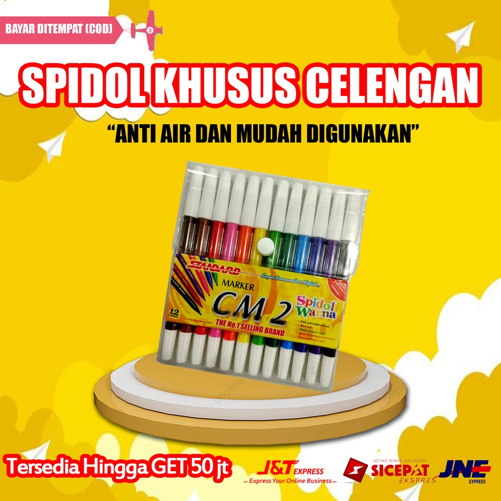 

SPIDOL WARNA WARNI PERMANEN WHITE BOARD