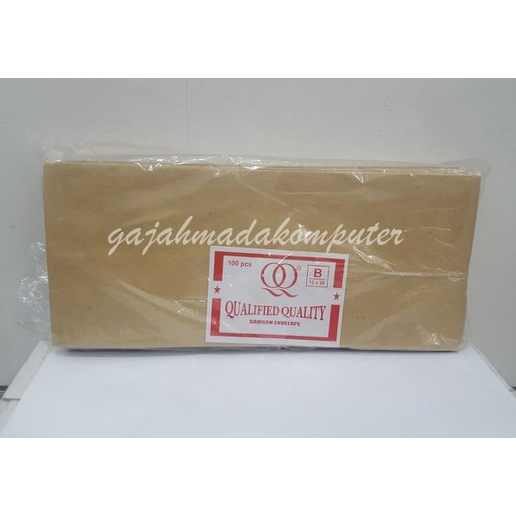 

Amplop Kertas Coklat Samson B merk QQ - 12 X 28 Cm isi 100pcs