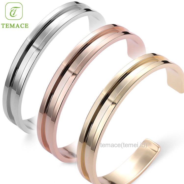 GELANG WANITA TITANIUM SILVER KOLONG MONDIAL TETES