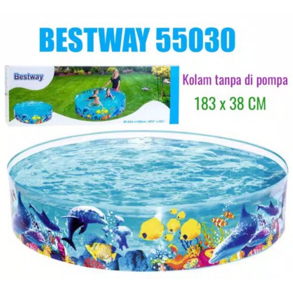 BESTWAY - KOLAM RENANG ANAK &amp; BAYI TANPA POMPA / TYPE 55030 DAN 55031