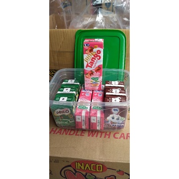 

Paket susu kotak Milo / Drink Tango / susu kotak frisian flag