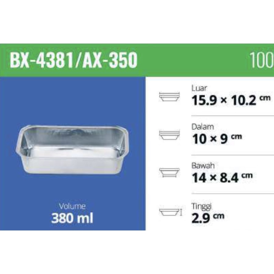 BX 4381 / Aluminium Tray