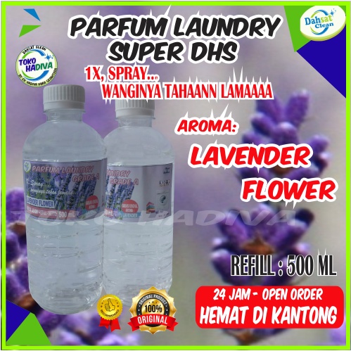 LAVENDER PARFUM LAUNDRY MURAH 500 ML SUPER HDS – PELICIN DAN PEWANGI PAKAIAN ANTI APEK - TAHAN LAMA