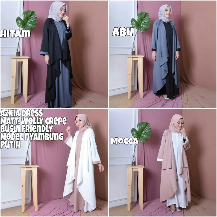 Formal Dress / Gamis cantik / Gamis pesta / Gamis busui : Azkia Dress
