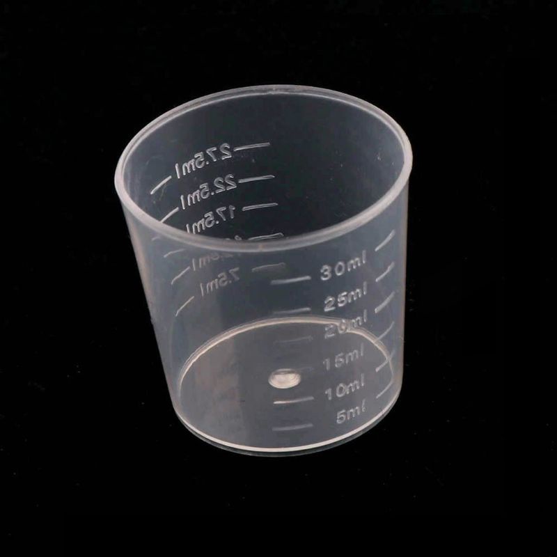 SIY  100Pcs 30ML Epoxy Resin Plastic Measuring Cups Kit Resin Mold Jewelry Making