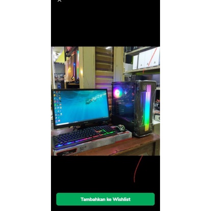 Paket cpu lengkap core i5 gen 4 led 19 full HD vga 8gb