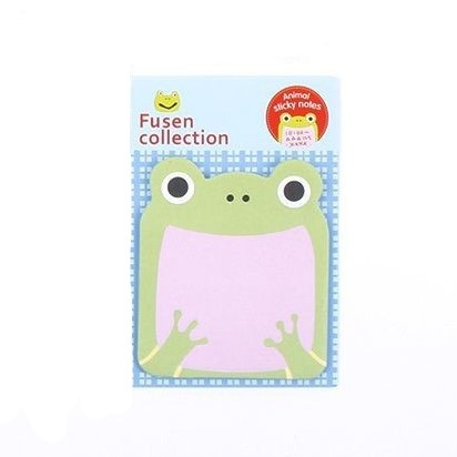 COD - S636 Tempelan Kertas Catatan Memo Note Karakter Animal Lucu Unik / Sticky Notes Karakter Animal-Katak