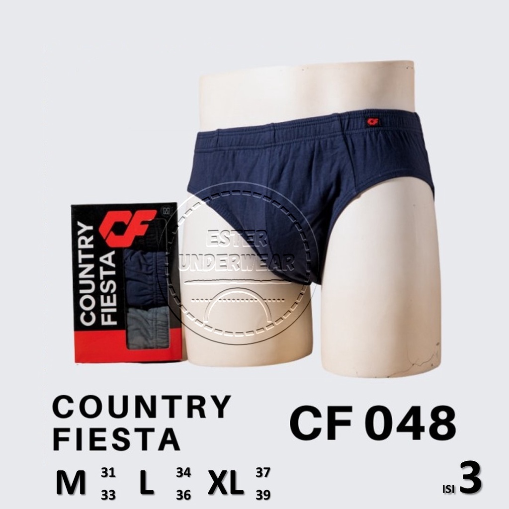 Celana Dalam COUNTRY FIESTA KARET DALAM CF 048 ISI-3 Pcs