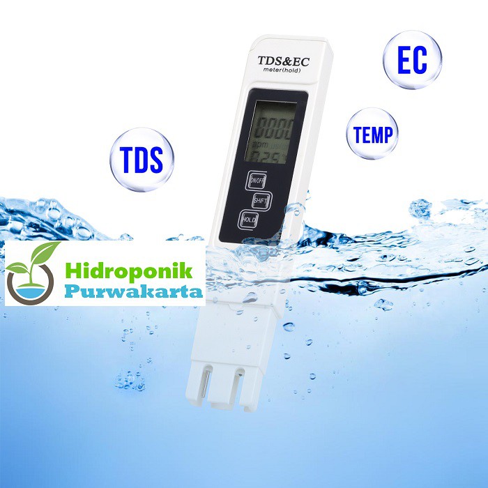 Jual Tds Ec Meter Hidroponik Alat Pengukur Kepekatan Mineral Air