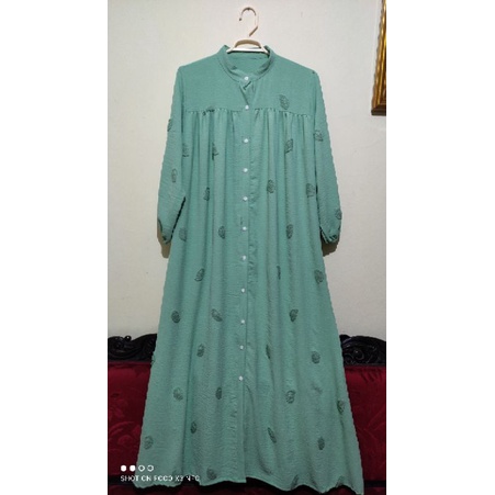 Gamis Pompom Daun by MIUDIS