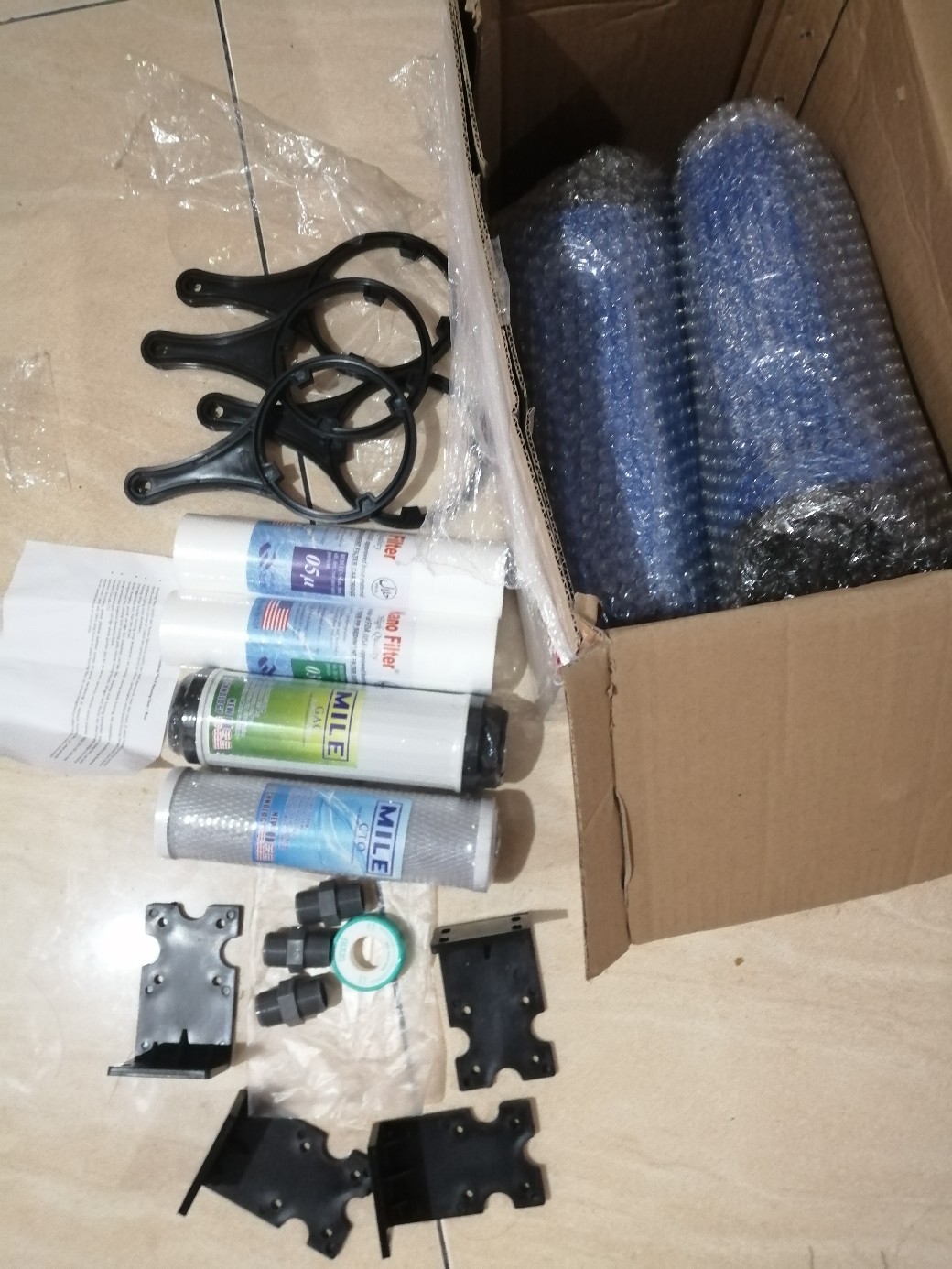 Filter Air Ledeng/pdam Plus 4 Housing Blue-saringan Air Siap Pakai - Watertech-watertech-gac-garuda