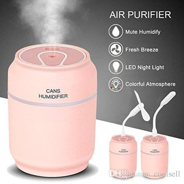 Pelembab udara Ruangan USB 3 in 1 air Humidifier Mobil