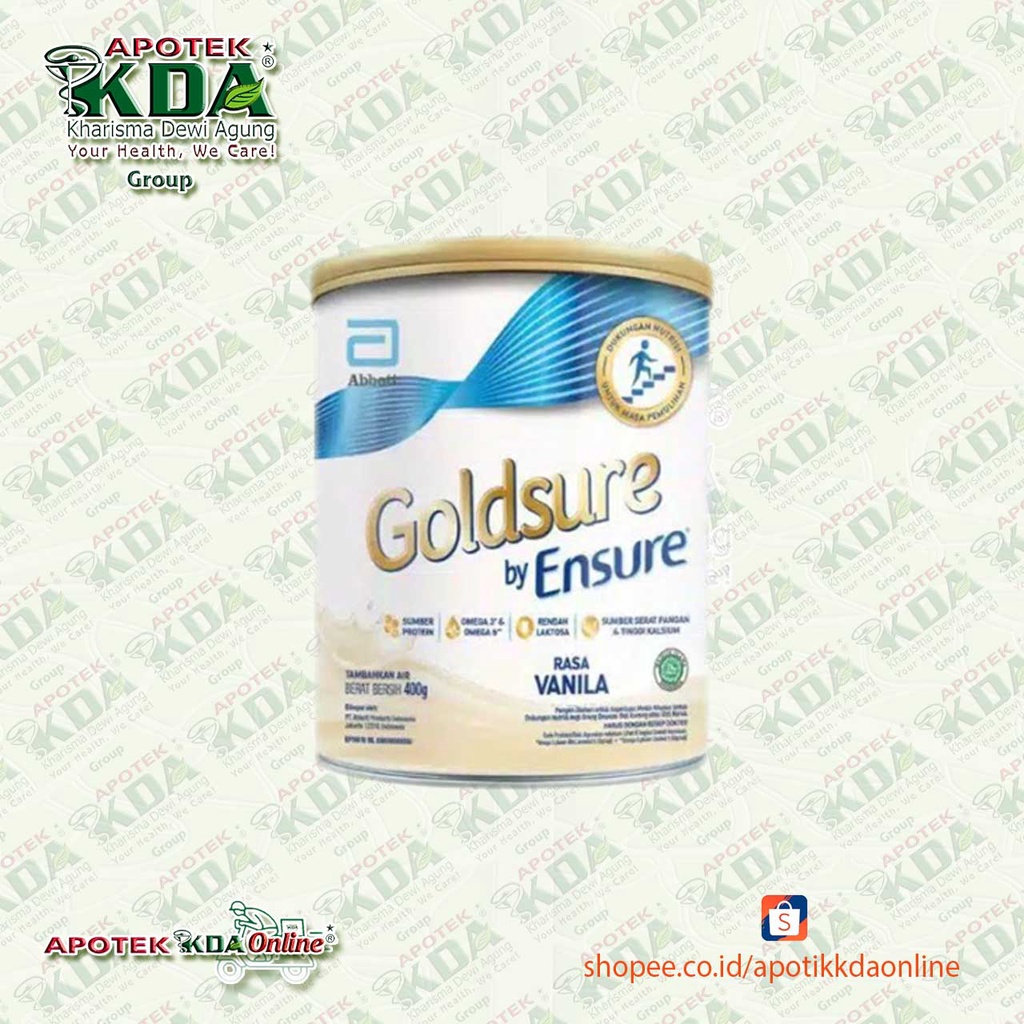 

GOLDSURE BY ENSURE RASA VANILA 400 GRAM