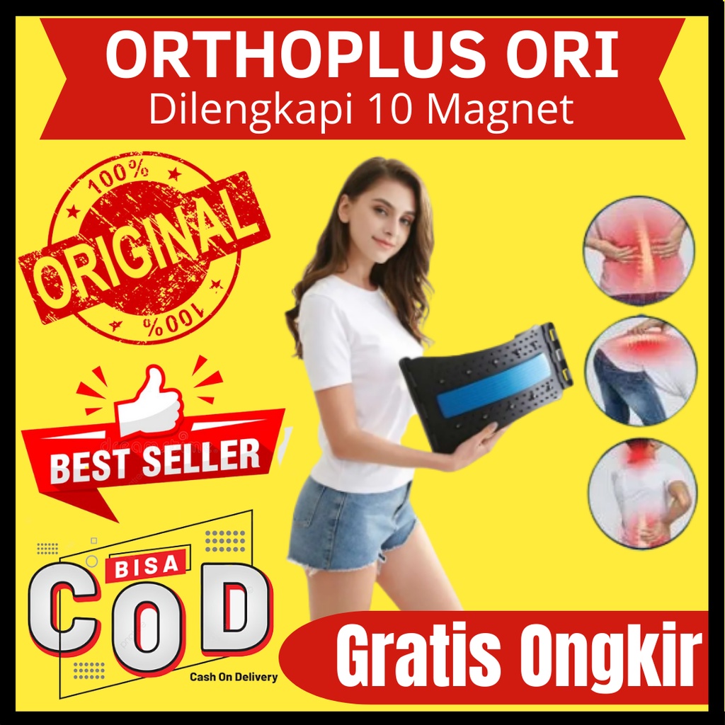 Orthoflek Ori Orthoplus Original Orthopedi Akupuntur + Magnetic Sandaran Punggung Terapi Sakit Pingg
