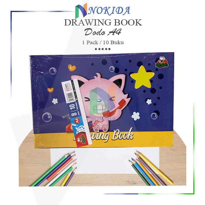 

Nokida Buku Gambar Dodo A4 [1 Pack] / Drawing Book Dodo / Buku Kaligrafi / Buku Gambar 1 Pak Murah laki-laki dan Perempuan