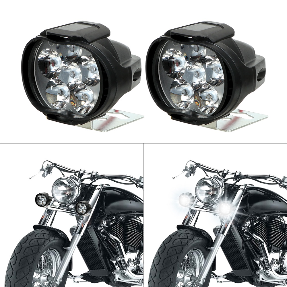 LAMPU SOROT 6 MATA 9 MATA 12 VOLT UNTUK SEPEDA MOTOR MOBIL 12V SUPER BRIGHT VARIASI MOTOR