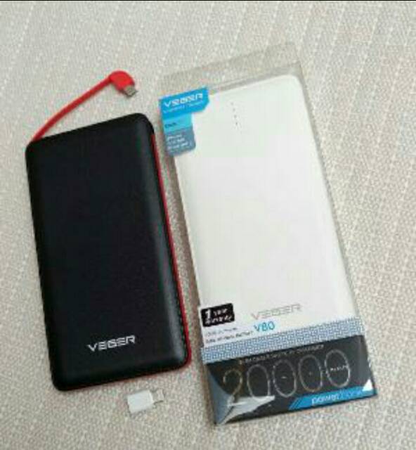 POWER BANK VEGER ORIGINAL 20000MAH POWERBANK