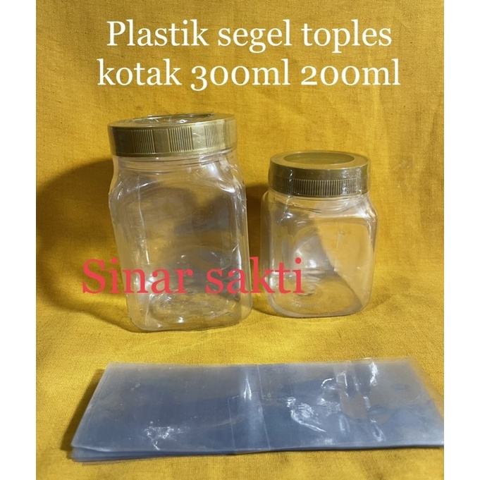 PLASTIK SEGEL BOTOL KOTAK 300ML 200ML/SEGEL PLASTIK BOTOL SAMBAL/PLASTIK SEGEL SHRINK