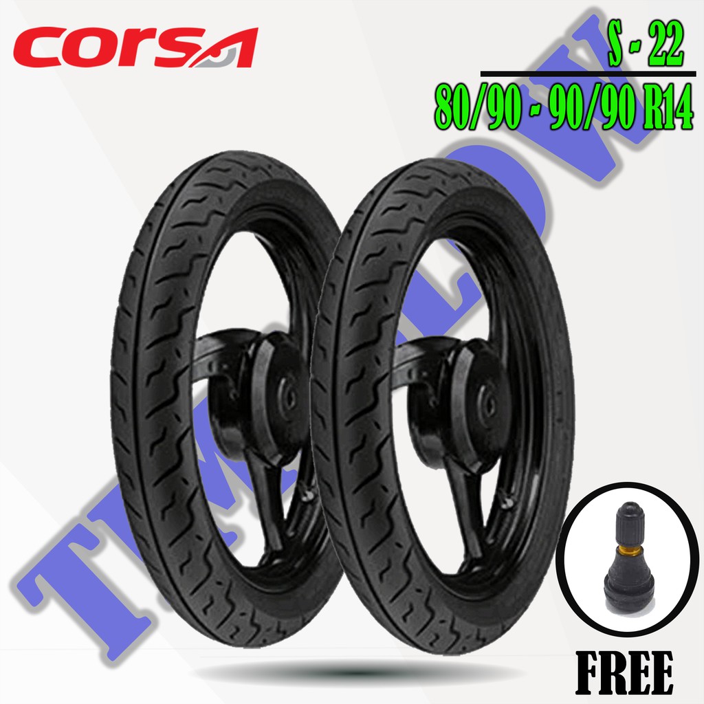 Paket Ban Motor Matic // CORSA S22 80/90 - 90/90 Ring 14 Tubeless