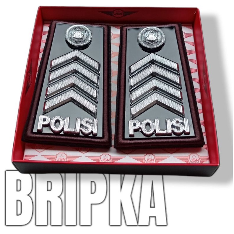 PANGKAT PDH BRIPKA LIST BORDIR, ATRIBUT BRIPKA, AKSESORIS BRIPKA,PANGKAT POLISI BRIPKA,PANGKAT BRIPK